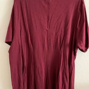 Burgundy Lane Bryant Fit and Flare Tee